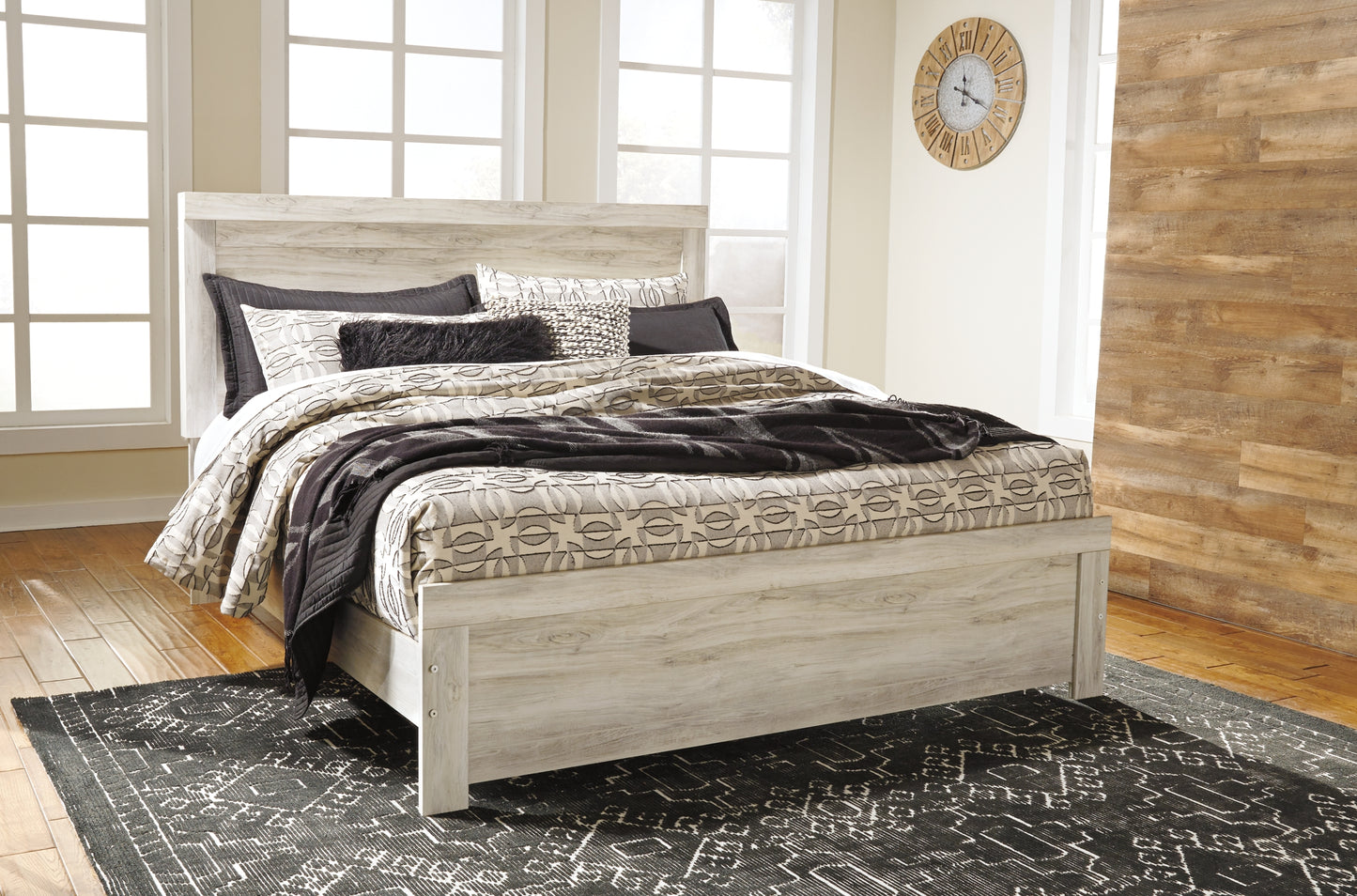 Bellaby Panel Bed With Mirrored Dresser And Chest