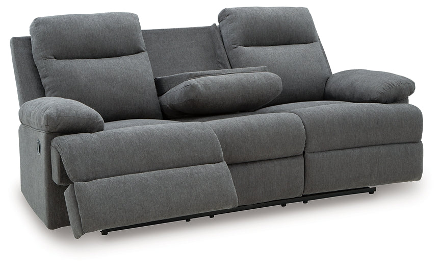 Side-Swipe REC Sofa w/Drop Down Table