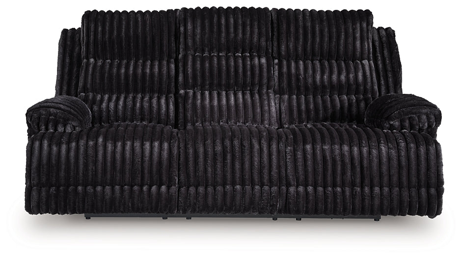 Rhines Falls REC PWR Sofa w/Drop Down Table