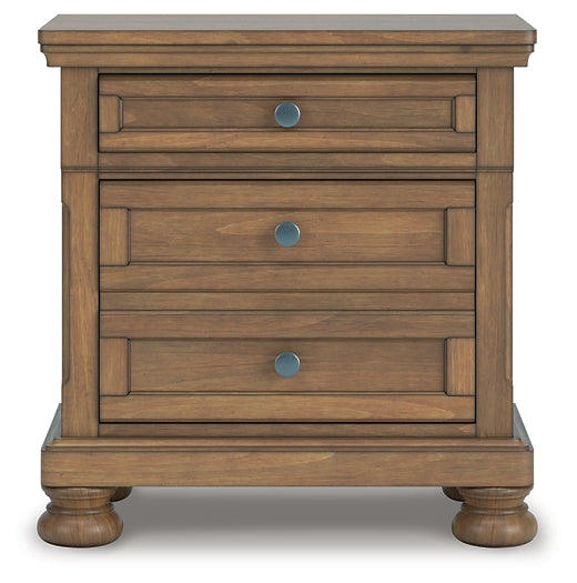 Feddinger Queen Panel Bed with Mirrored Dresser, Chest and Nightstand