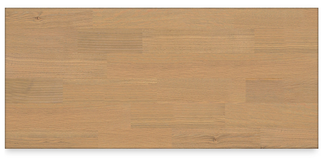 Ashbryn King Panel Storage Bed with Mirrored Dresser and Chest