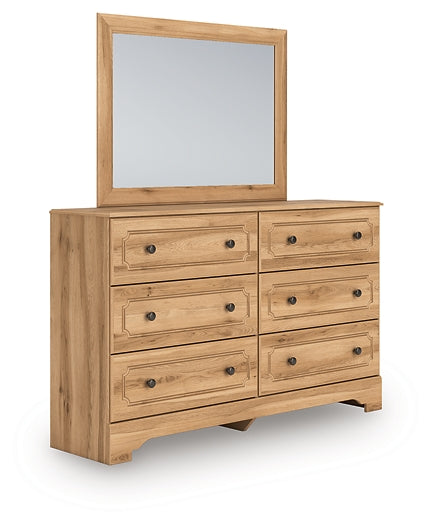 Aleaport Queen Panel Bed with Mirrored Dresser and Nightstand