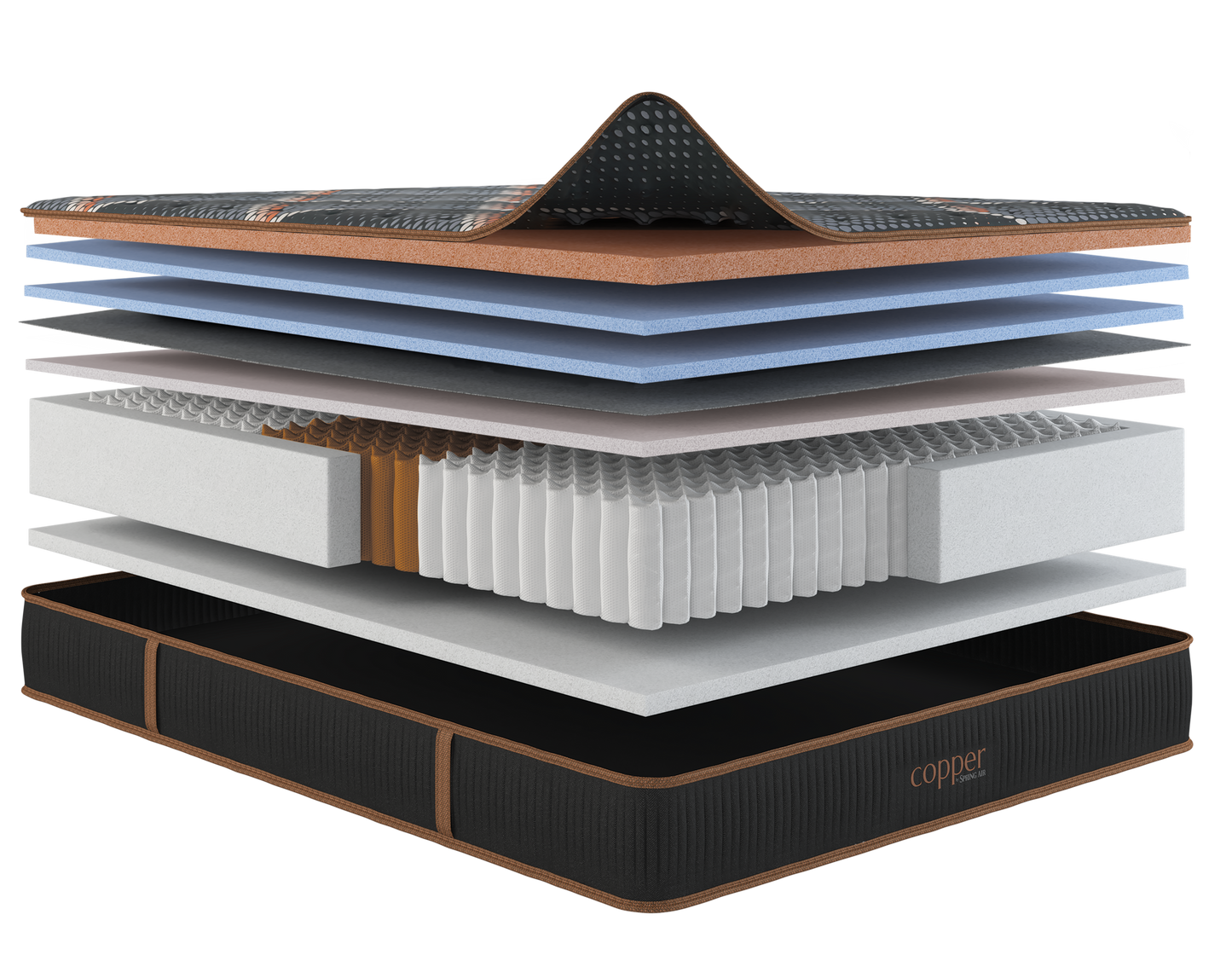 Copper Hybrid Firm Quilted