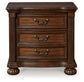 Lavinton California King Poster Bed with Mirrored Dresser and Nightstand