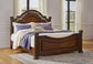 Lavinton California King Poster Bed with Mirrored Dresser and Nightstand