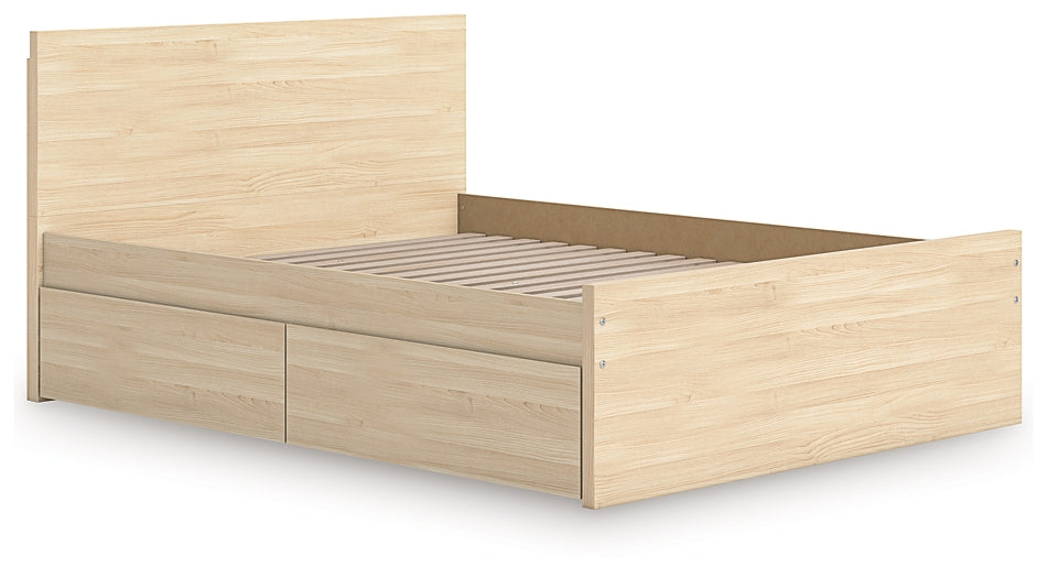 Ashley Express - Onita Queen Panel Platform Bed with 1 Side Storage