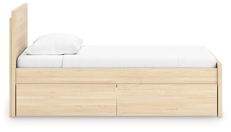 Ashley Express - Onita Twin Panel Platform Bed with 1 Side Storage