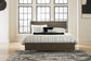 Arkenton California King Panel Bed with Mirrored Dresser