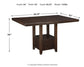 Ashley Express - Haddigan Counter Height Dining Table and 6 Barstools