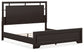 Covetown King Panel Bed with Mirrored Dresser and Chest