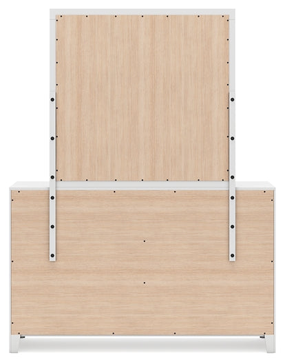 Binterglen Full Panel Bed with Mirrored Dresser and Chest