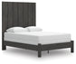 Queen Panel Bed with Mirrored Dresser, Chest and Nightstand
