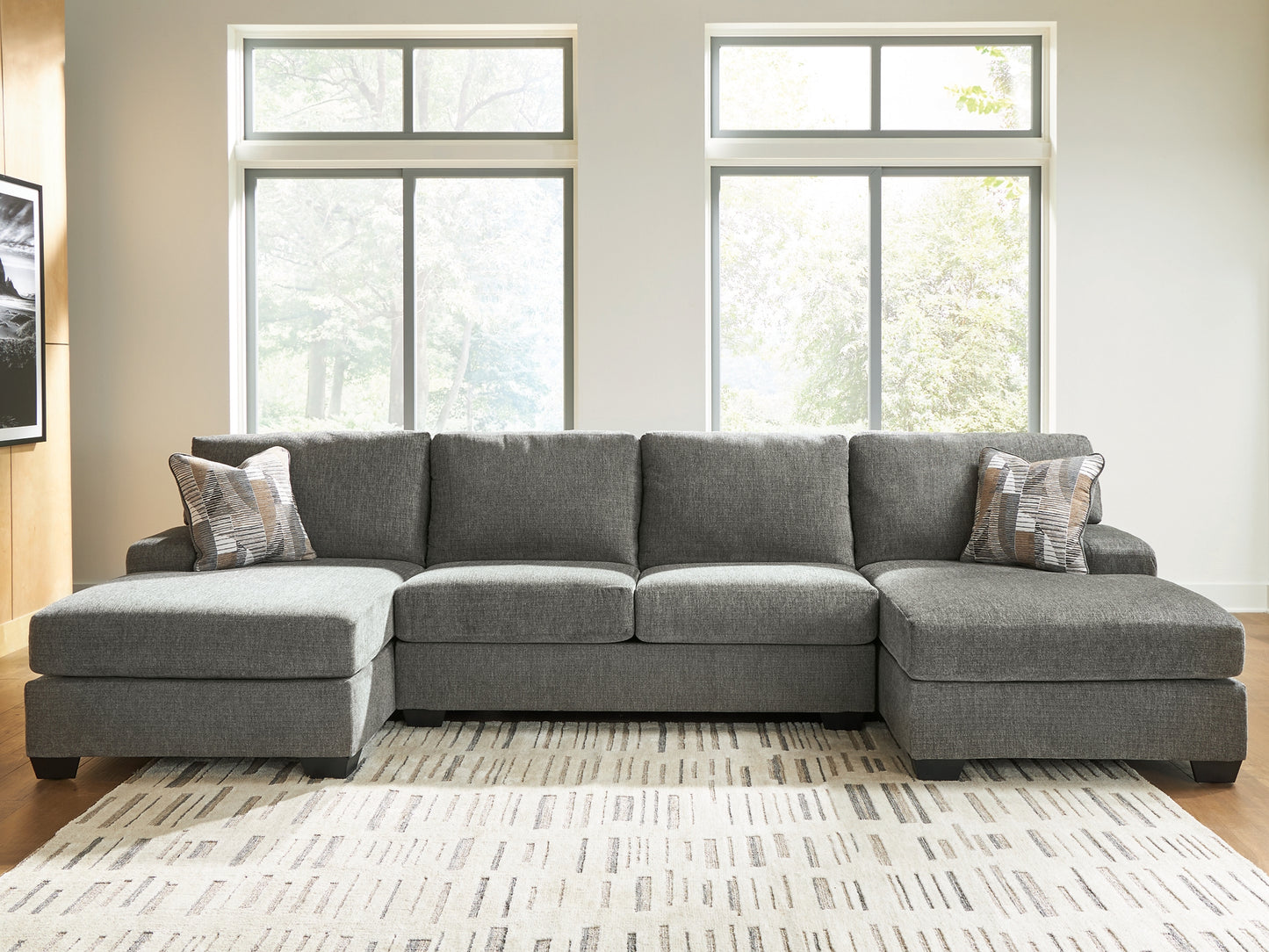 Newellen 3-Piece Sectional with Double Chaise