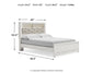 Altyra  Panel Bookcase Bed