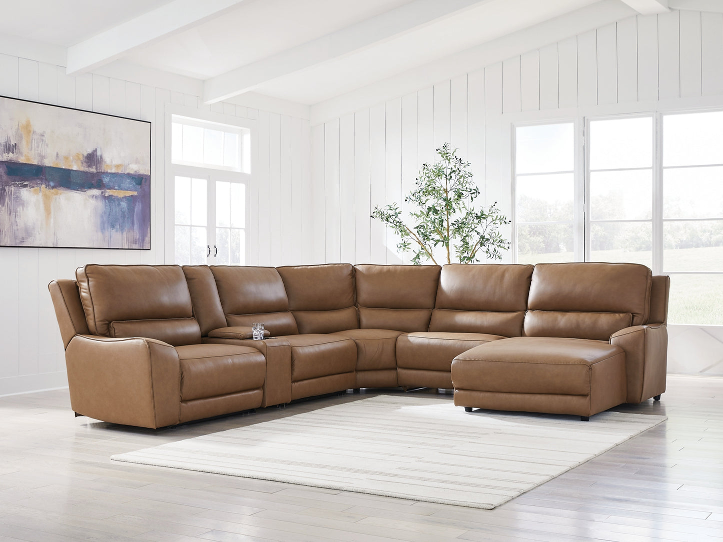 DeepWakes 6-Piece Power Reclining Sectional with Chaise