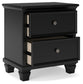 Lanolee Full Panel Bed with Mirrored Dresser, Chest and Nightstand