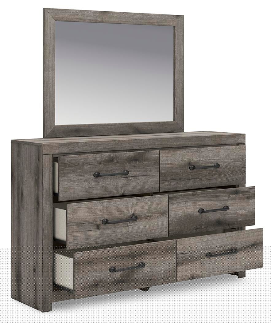 Graystorm Twin Panel Bed, Dresser, Mirror, Chest and Nightstand