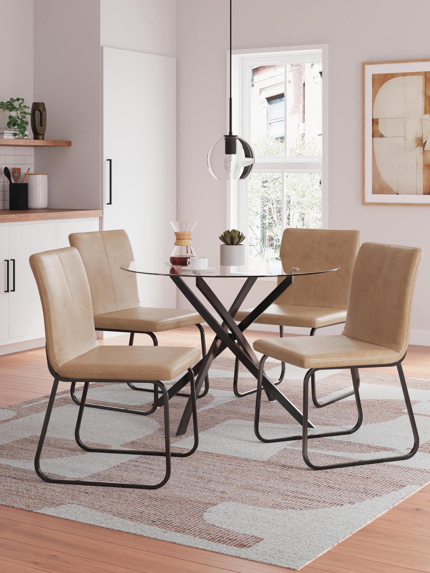 Ashley Express - Pharwynn Dining Table and 4 Chairs
