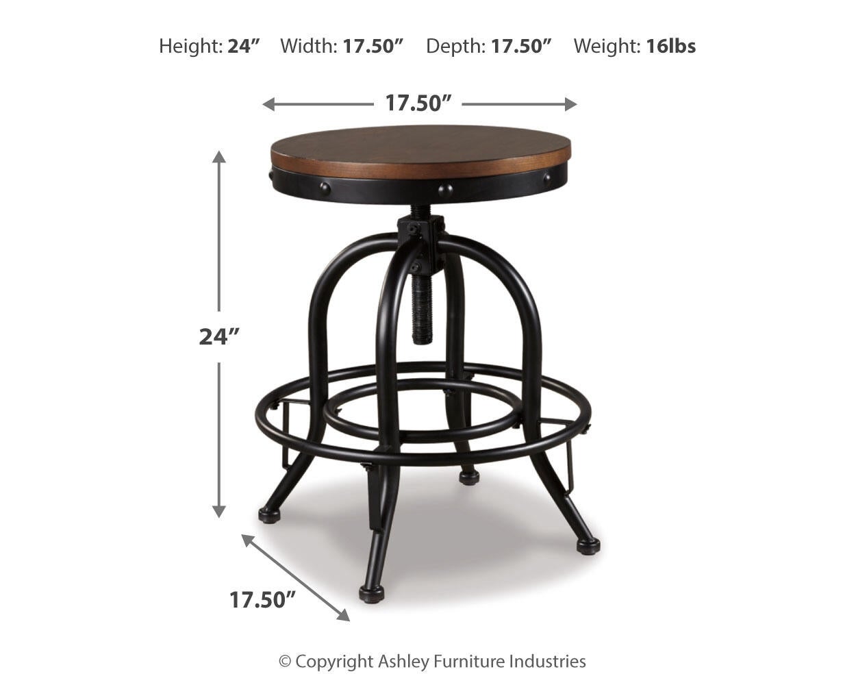 Ashley Express - Valebeck Swivel Barstool (2/CN)