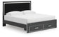 Zuraleus King Upholstered Panel Storage Bed