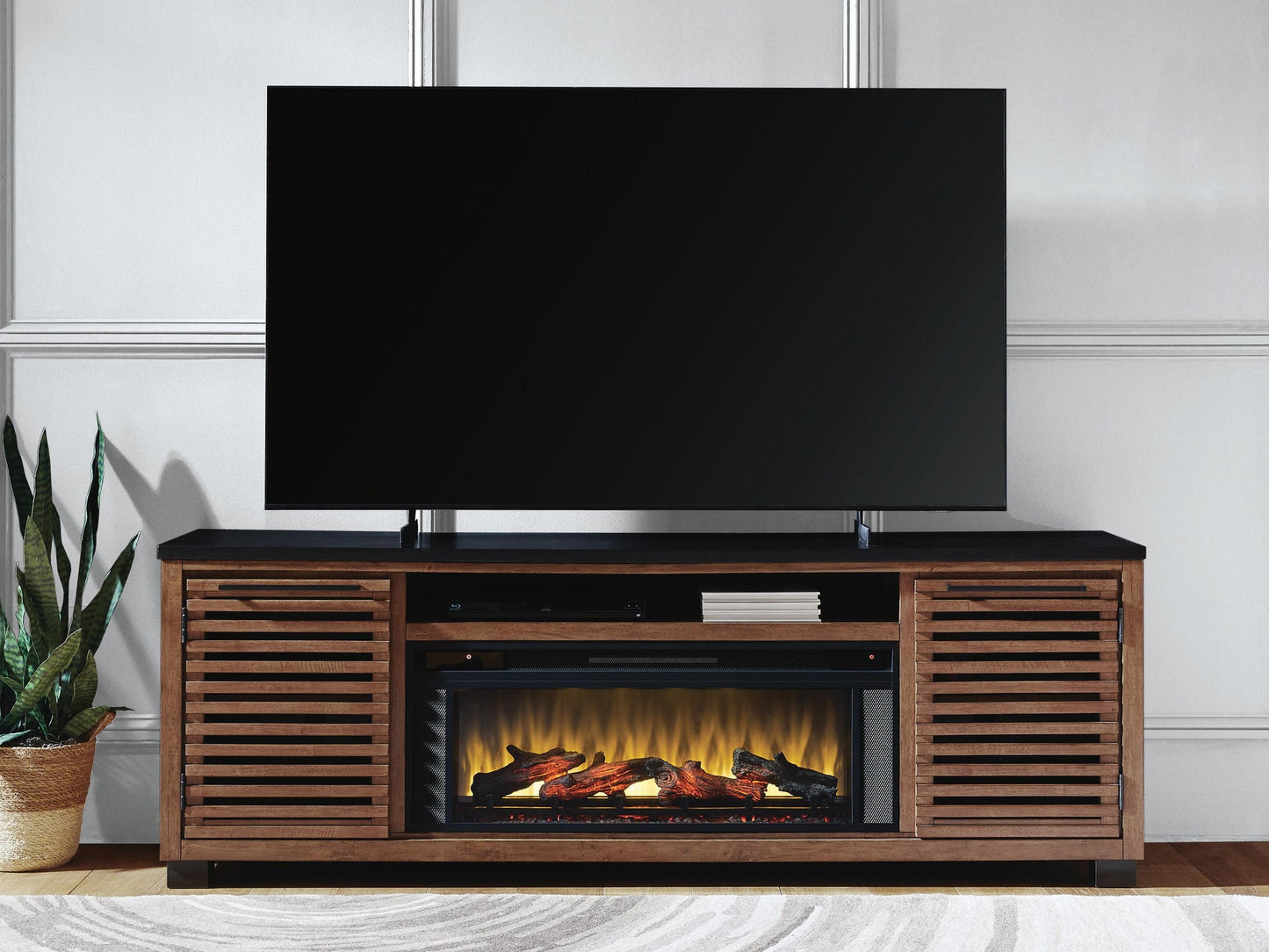 Kallari 84" TV Stand with Electric Fireplace