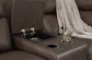 Salvatore 3-Piece Power Reclining Sectional Loveseat with Console
