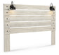 Cambeck  Panel Headboard With Mirrored Dresser