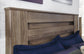 Zelen King Panel Bed with Mirrored Dresser