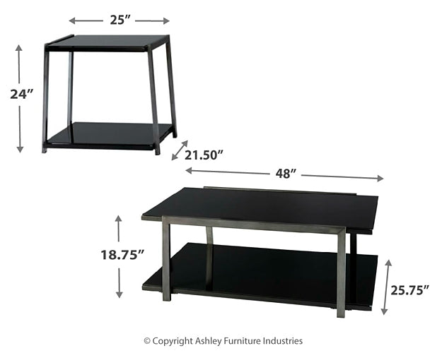 Ashley Express - Rollynx Occasional Table Set (3/CN)