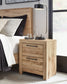 Hyanna Twin Panel Headboard with Mirrored Dresser, Chest and 2 Nightstands