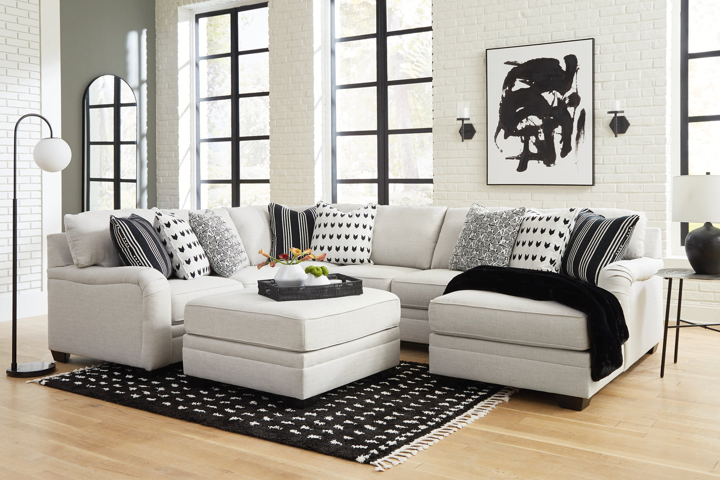 Huntsworth 4-Piece Sectional with Ottoman