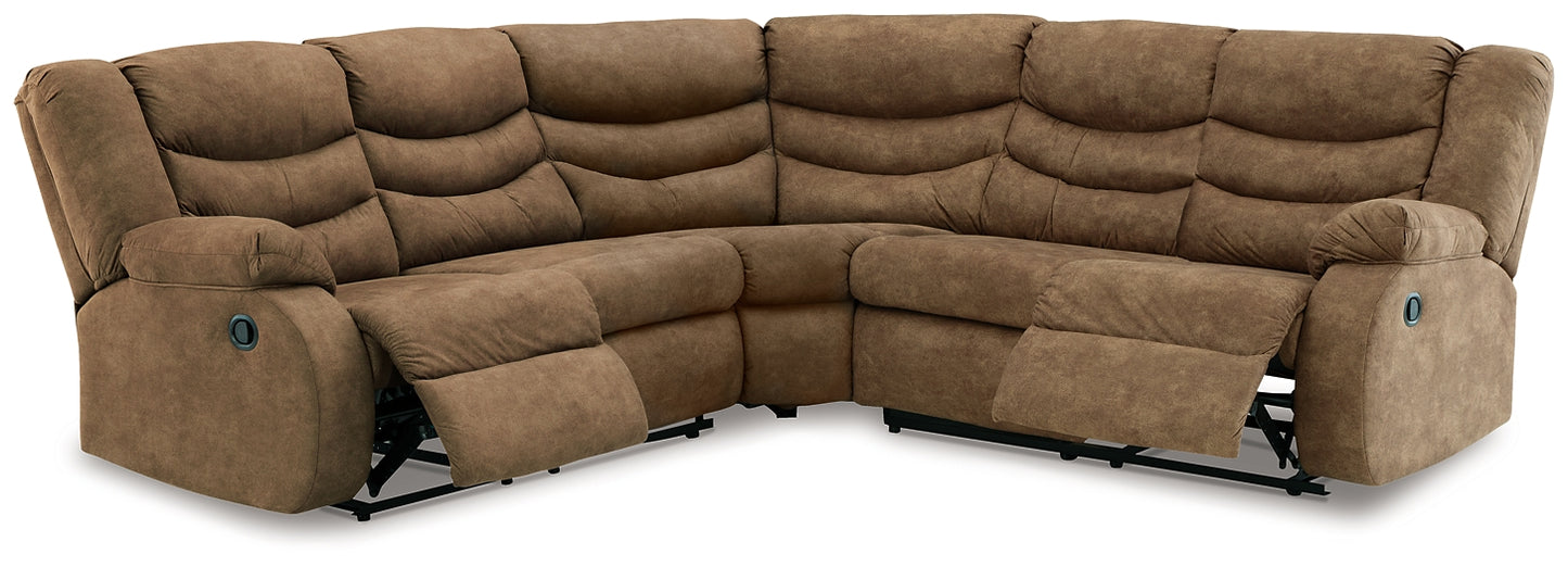 Partymate 2-Piece Sectional with Recliner