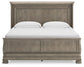 Lexorne King Sleigh Bed with Mirrored Dresser and 2 Nightstands